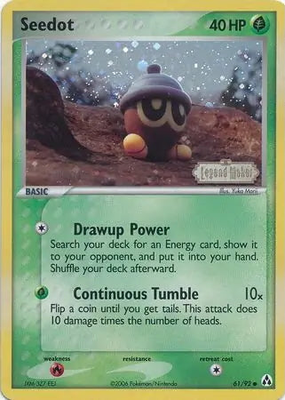 EX Legend Maker Seedot #61/92 reverse holo